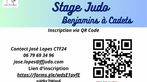 STAGE JUDO AVRIL